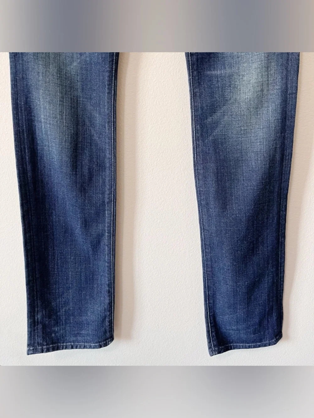 VINCE NWT Cigarette Jean Dark Crimson Blue Size 26 Lowrise Straight Leg